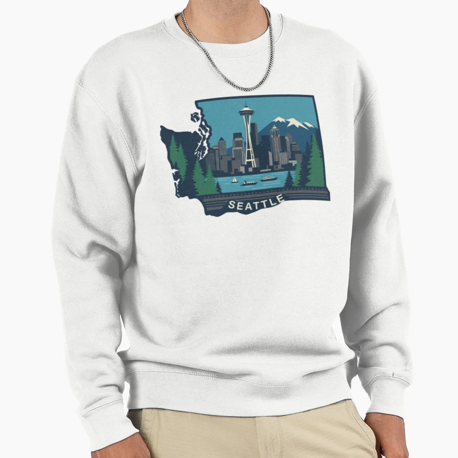 Seattle Sweatshirt - Fun Novelty Design for Adults - T-Shirt, Sweatshirt, Hoodie