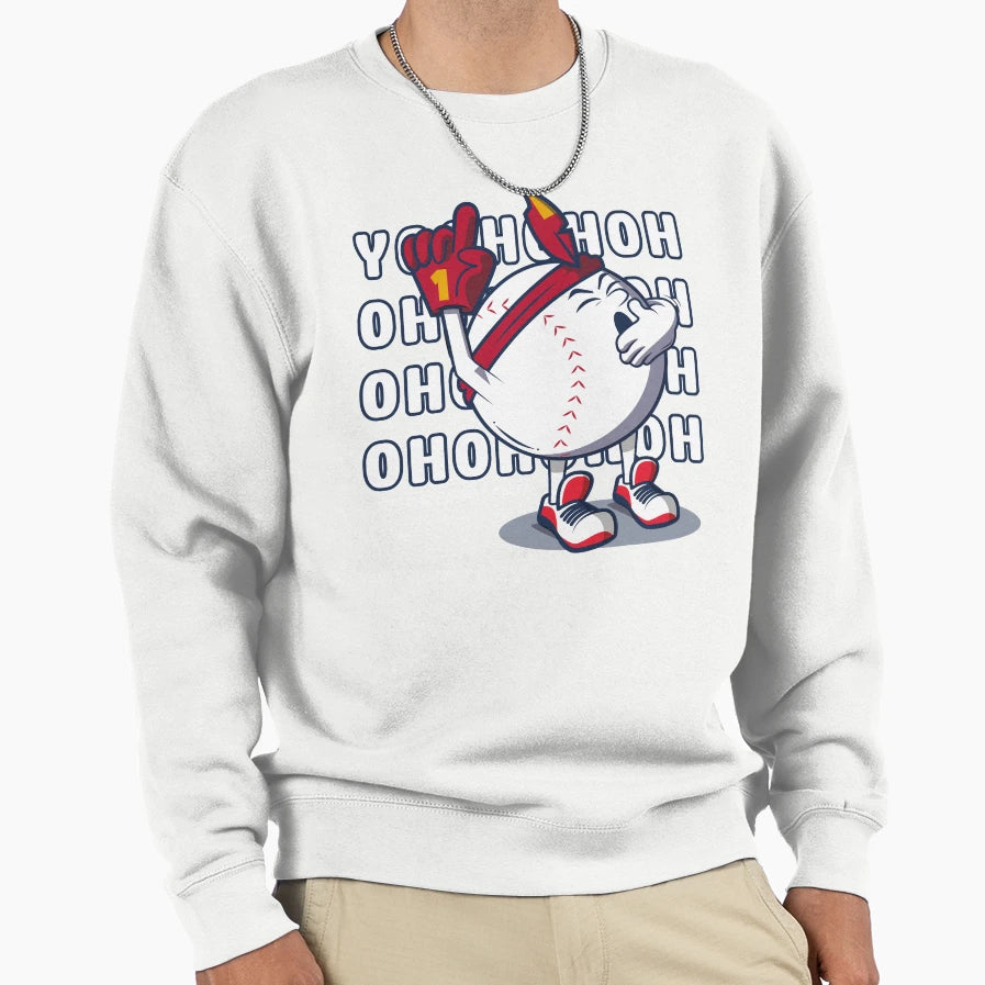 Funny Baseball Fan Sweatshirt - Trendy Graphic Men Women - T-Shirt, Sweatshirt, Hoodie