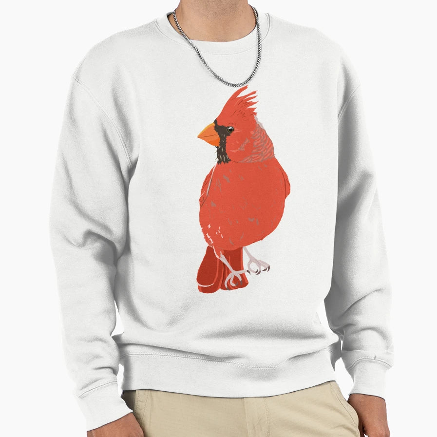 Red Cardinal Bird Sweatshirt - Aesthetic Graphic Unisex - T-Shirt, Sweatshirt, Hoodie