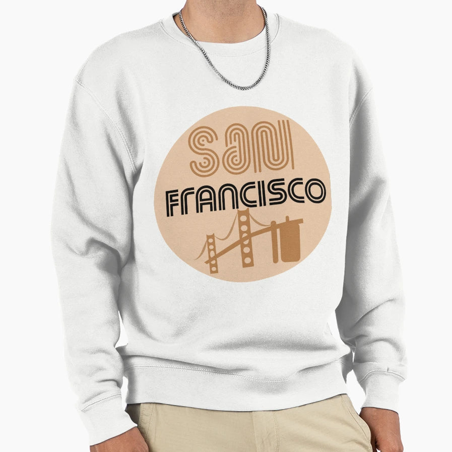 San Francisco City Sign Sweatshirt - Aesthetic Graphic for Adults - T-Shirt, Sweatshirt, Hoodie