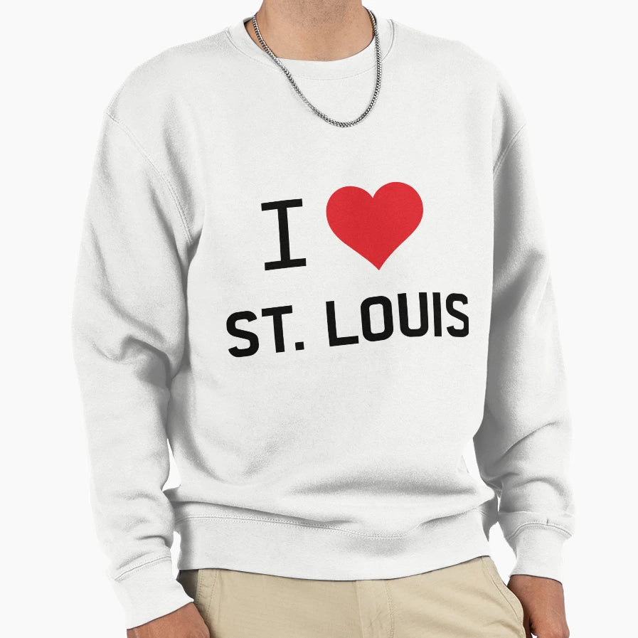 I Love St Louis Sweatshirt - Graphic Print Unisex - T-Shirt, Sweatshirt, Hoodie