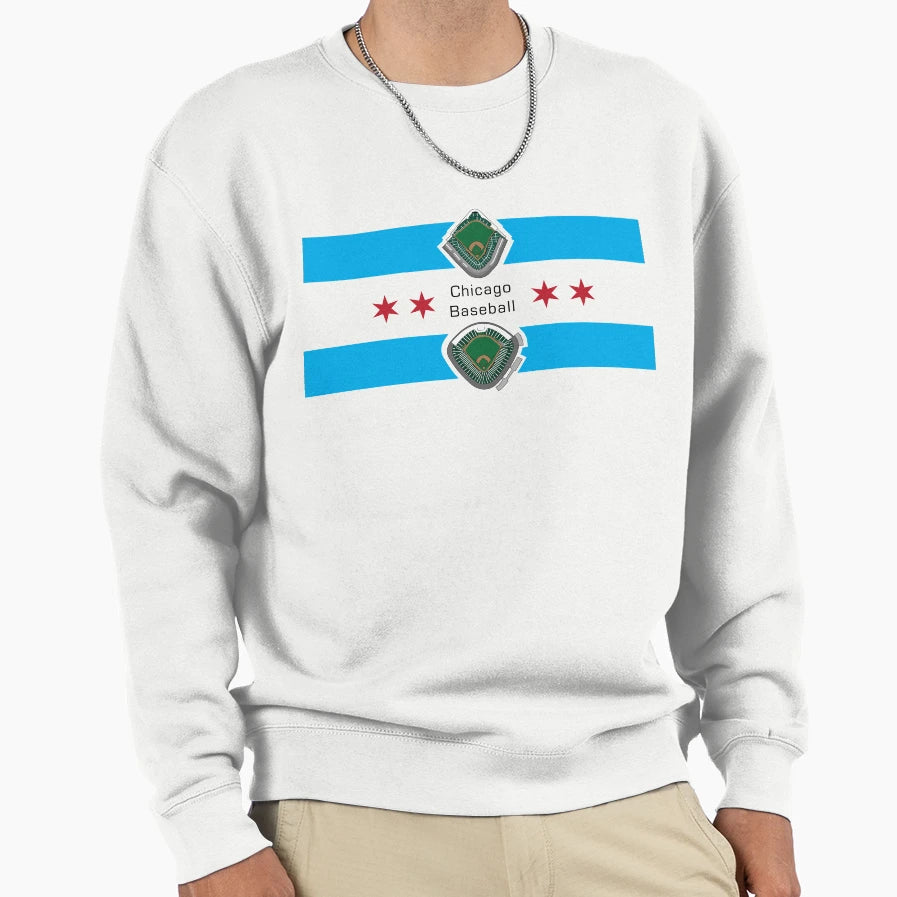 Wrigley Field And Guaranteed Rate Sweatshirt - Aesthetic Graphic Unisex - T-Shirt, Sweatshirt, Hoodie