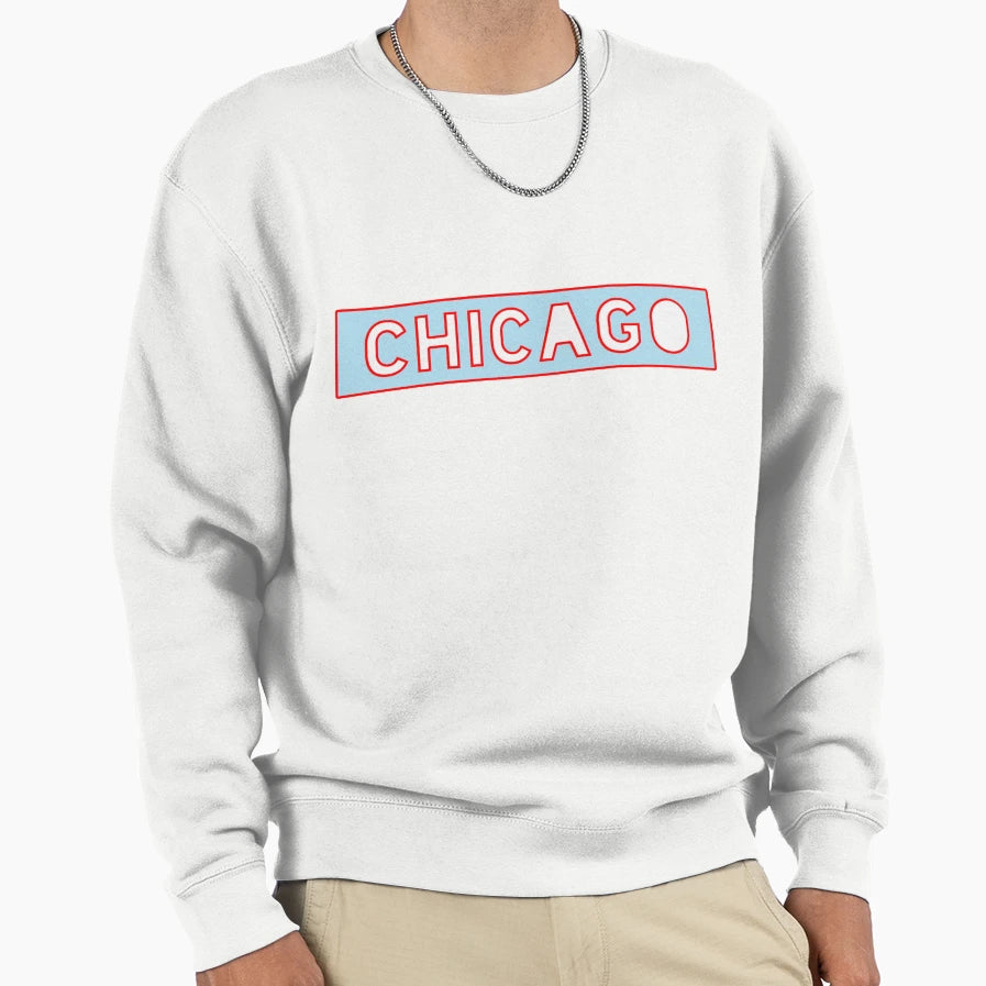 Chicago Sweatshirt - Unique Graphic for Adults - T-Shirt, Sweatshirt, Hoodie