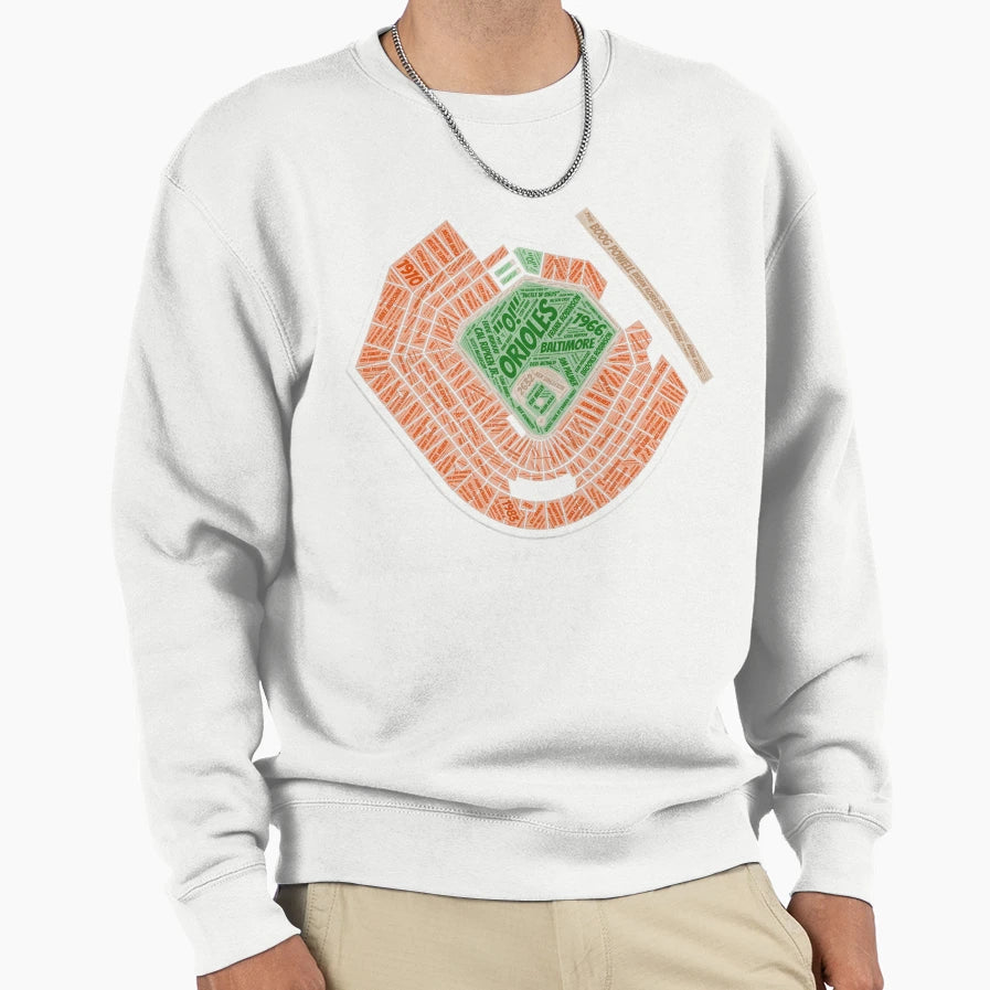 Orioles Stadium Sweatshirt - Unique Graphic for Adults - T-Shirt, Sweatshirt, Hoodie