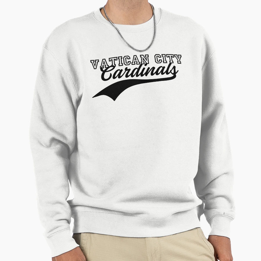 Vatican City Cardinals Baseball Swoosh Sweatshirt - Unique Graphic Unisex - T-Shirt, Sweatshirt, Hoodie