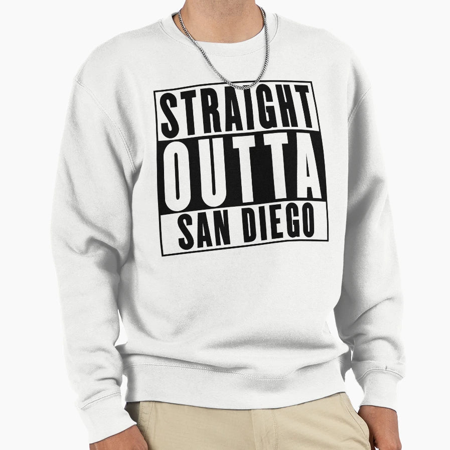 Straight Outta San Diego Sweatshirt - Unique Graphic for Adults - T-Shirt, Sweatshirt, Hoodie