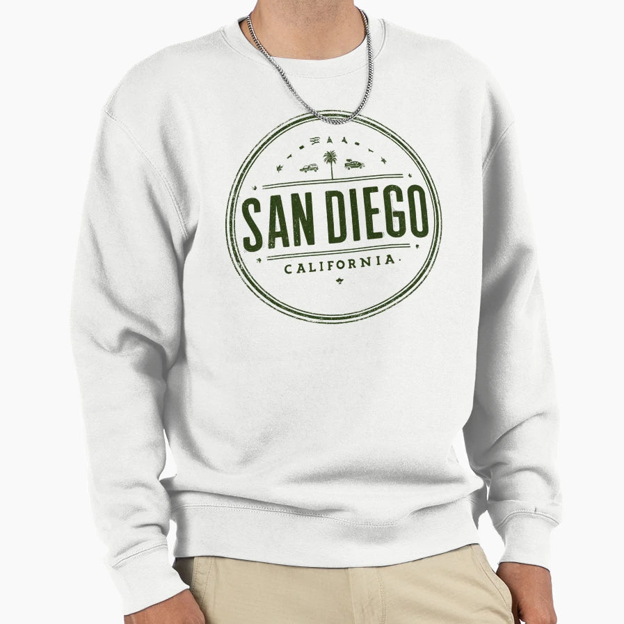 San Diego California Sweatshirt - Custom Art Print Unisex - T-Shirt, Sweatshirt, Hoodie