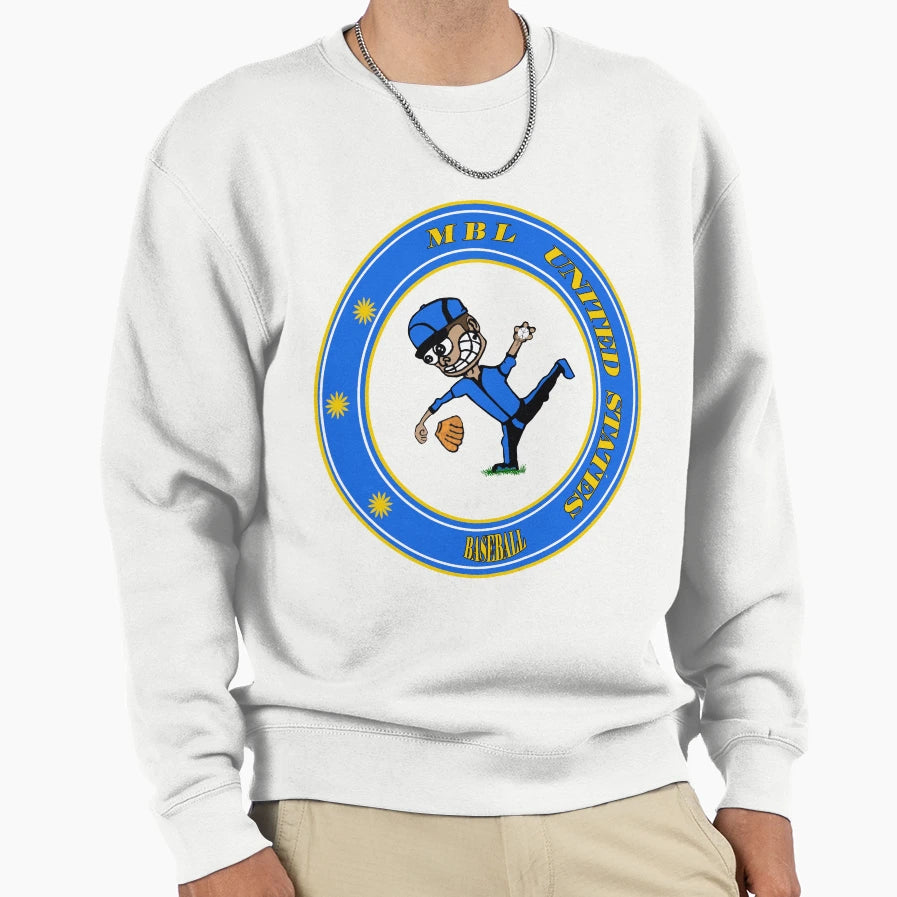 Baseball Cartoon Sweatshirt - Graphic Print Unisex - T-Shirt, Sweatshirt, Hoodie