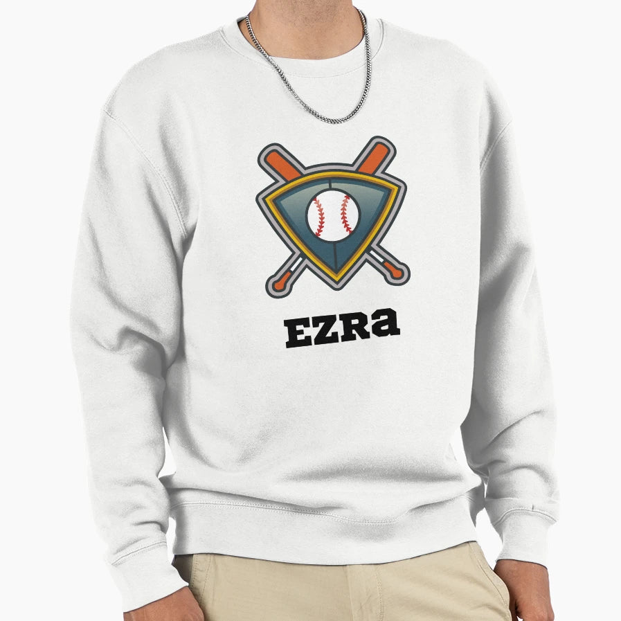 Ezra Baseball Lover Sweatshirt - Streetwear Style for Adults - T-Shirt, Sweatshirt, Hoodie