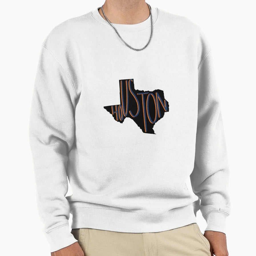 Houston Texas Sweatshirt - Custom Art Print for Adults - T-Shirt, Sweatshirt, Hoodie