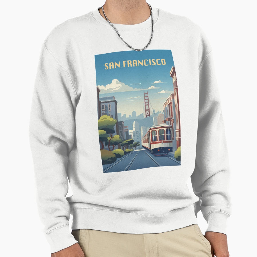 San Francisco California Usa Sweatshirt - Streetwear Style for Adults - T-Shirt, Sweatshirt, Hoodie