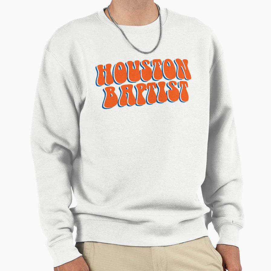 Houston Baptist University Sweatshirt - Custom Art Print Unisex - T-Shirt, Sweatshirt, Hoodie
