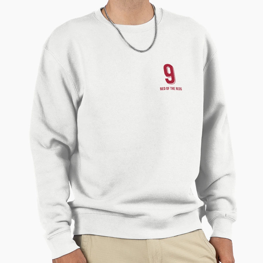 Red Football Number 9 Liverpool Sweatshirt - Trendy Graphic Men Women - T-Shirt, Sweatshirt, Hoodie