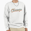 Chicago College Town Script 1 Sweatshirt - Fun Novelty Design for Adults - T-Shirt, Sweatshirt, Hoodie
