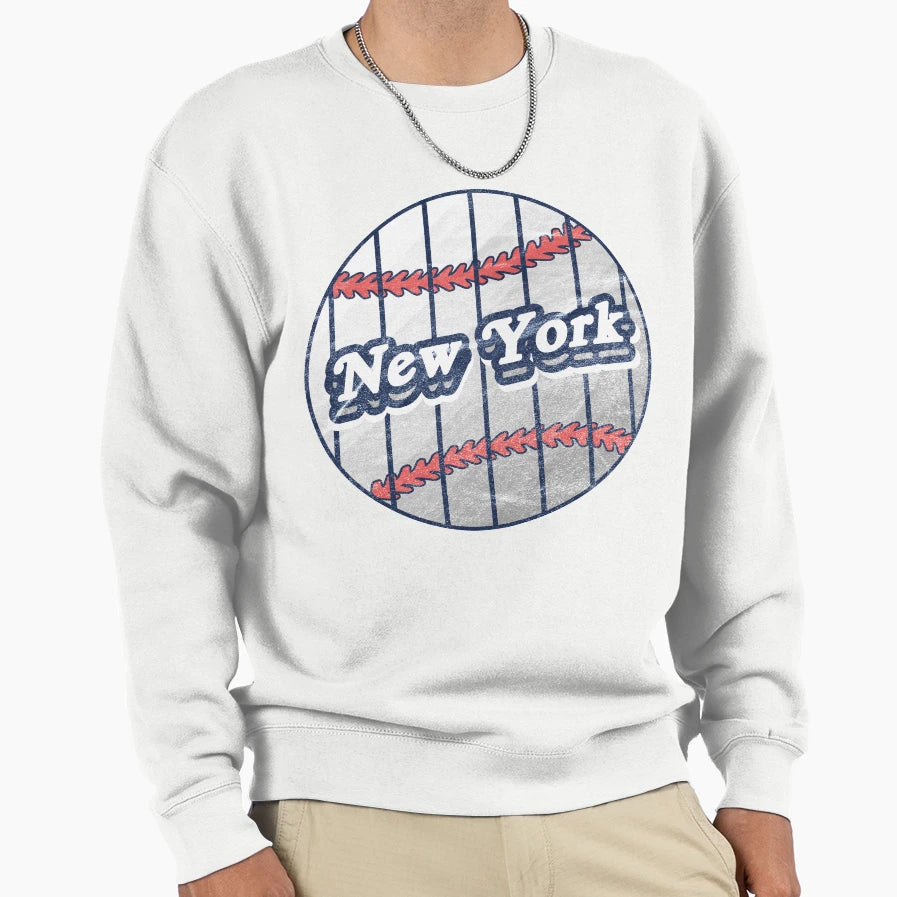 New York Baseball Sweatshirt - Trendy Graphic Unisex - T-Shirt, Sweatshirt, Hoodie