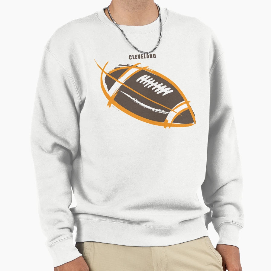 Football Cleveland Sweatshirt - Graphic Print for Adults - T-Shirt, Sweatshirt, Hoodie
