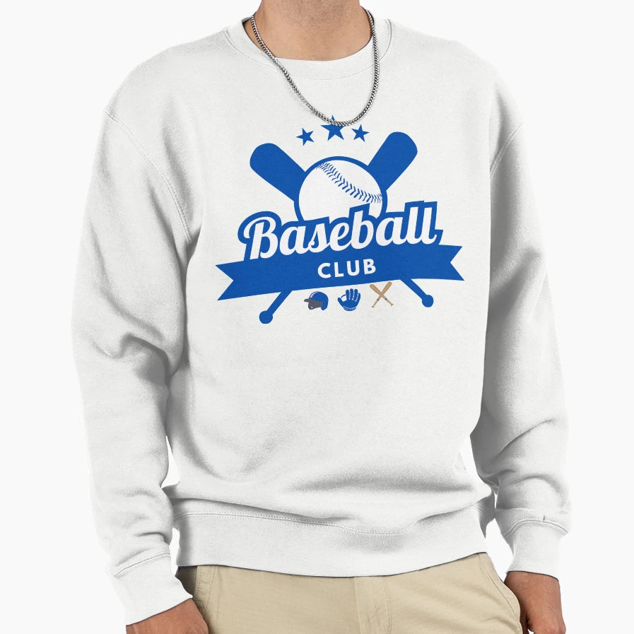 Baseball Club Baseball Sweatshirt - Casual Everyday Wear for Adults - T-Shirt, Sweatshirt, Hoodie
