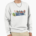 Boston Collage Sweatshirt - Casual Everyday Wear Unisex - T-Shirt, Sweatshirt, Hoodie