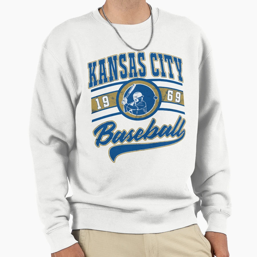 Kansas City Baseball Sweatshirt - Streetwear Style for Adults - T-Shirt, Sweatshirt, Hoodie