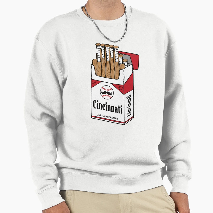 Cincinnati Baseball Bat Pack Sweatshirt - Aesthetic Graphic Men Women - T-Shirt, Sweatshirt, Hoodie