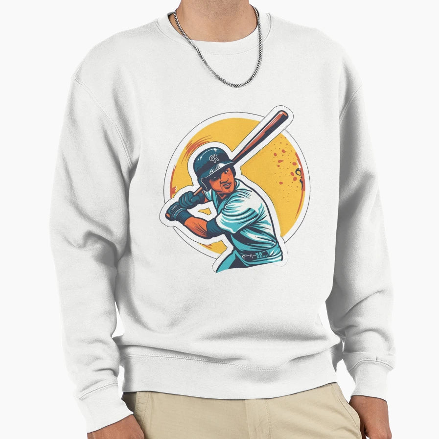 Baseball Charm Sweatshirt - Minimalist Print Men Women - T-Shirt, Sweatshirt, Hoodie