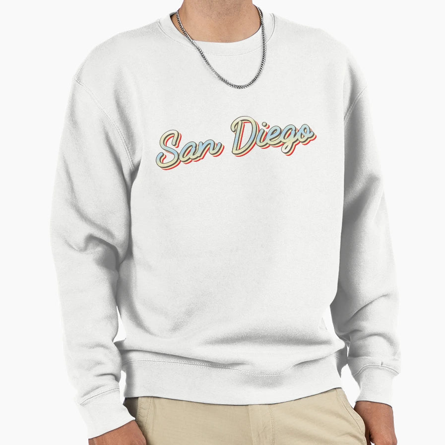 San Diego College Town Script 1 Sweatshirt - Trendy Graphic for Adults - T-Shirt, Sweatshirt, Hoodie