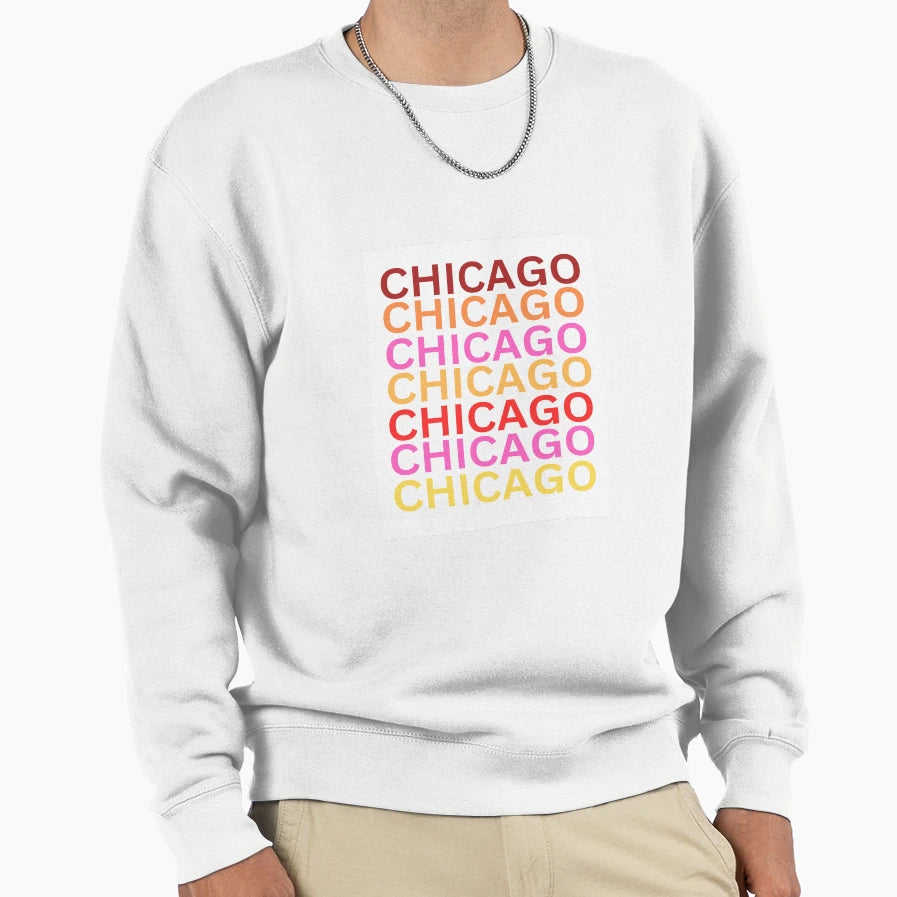 Chicago Sweatshirt - Aesthetic Graphic for Adults - T-Shirt, Sweatshirt, Hoodie