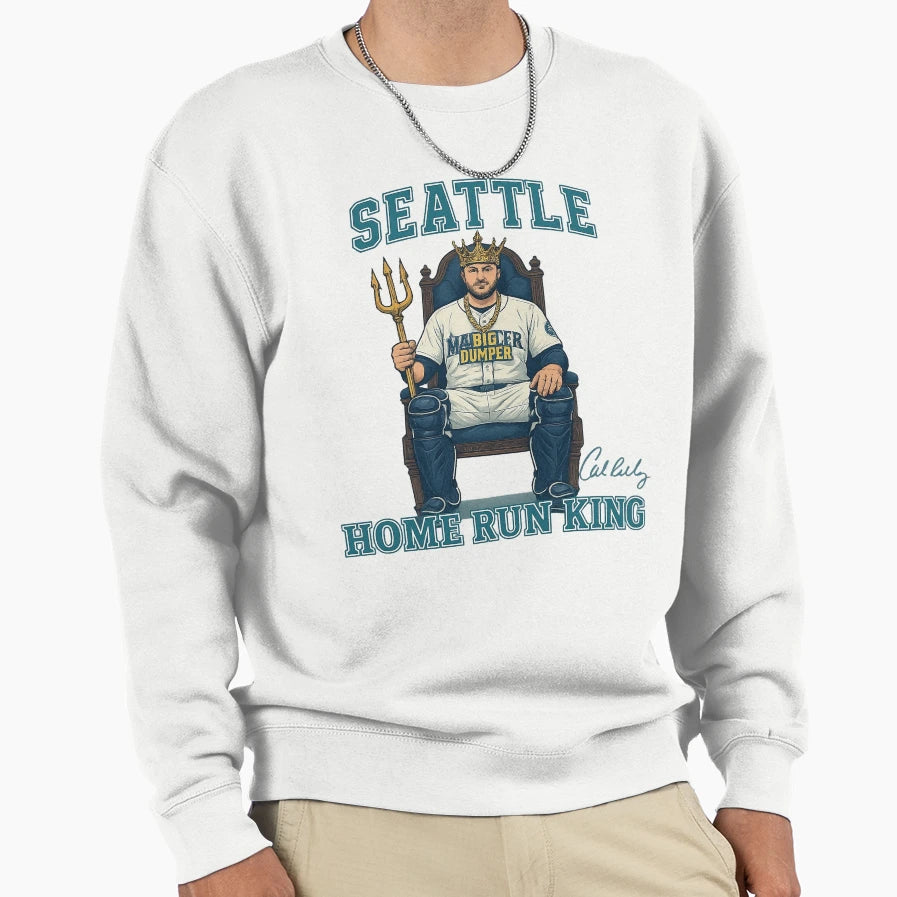 Seattle Home Run King Cal Sweatshirt - Fun Novelty Design for Adults - T-Shirt, Sweatshirt, Hoodie