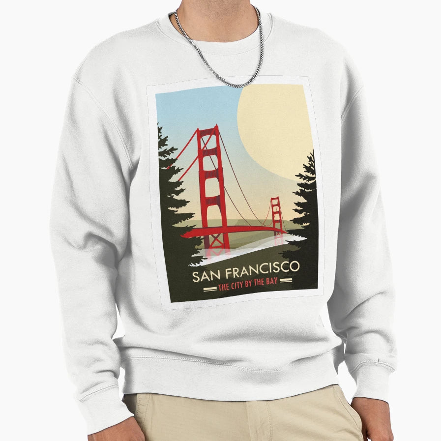 San Francisco Sweatshirt - Aesthetic Graphic Men Women - T-Shirt, Sweatshirt, Hoodie
