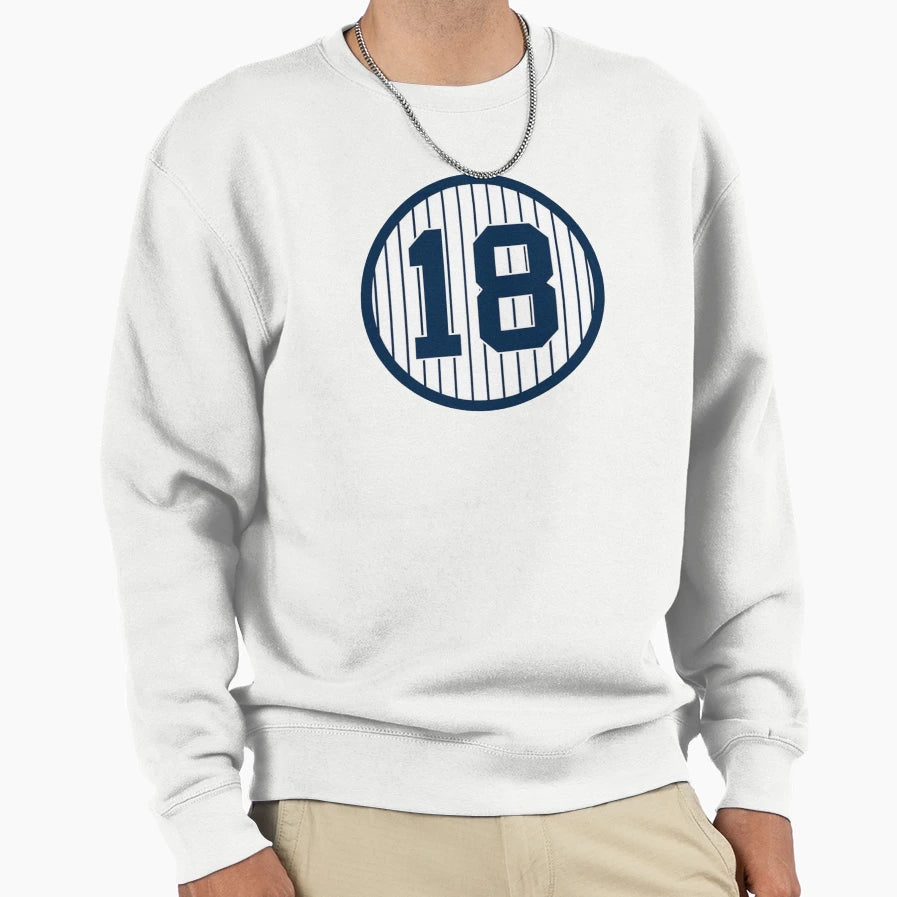 Didi Gregorius Number 18 Sweatshirt - Aesthetic Graphic Men Women - T-Shirt, Sweatshirt, Hoodie