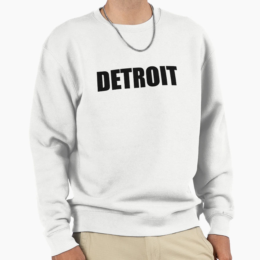 Detroit Sweatshirt - Minimalist Print Unisex - T-Shirt, Sweatshirt, Hoodie