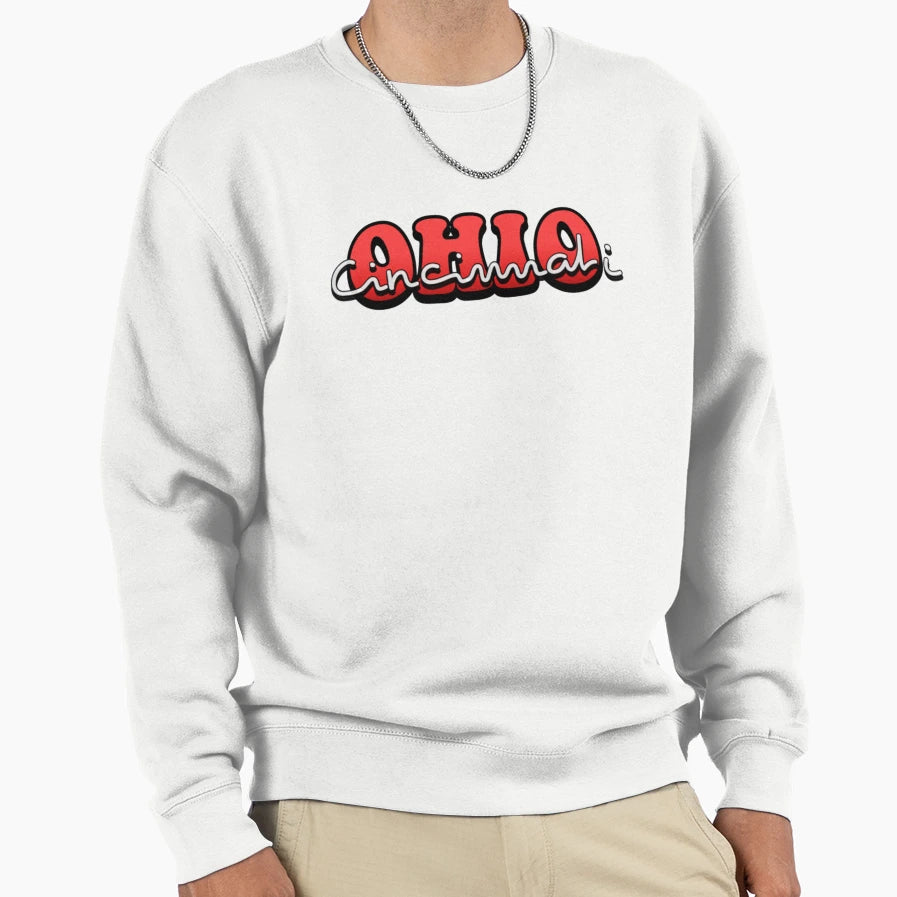 Cincinnati Ohio Sweatshirt - Fun Novelty Design for Adults - T-Shirt, Sweatshirt, Hoodie