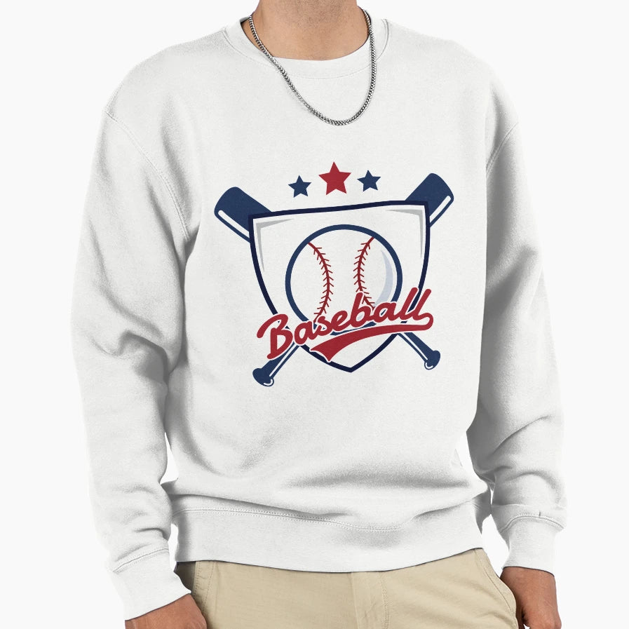 Baseball Sweatshirt - Custom Art Print Men Women - T-Shirt, Sweatshirt, Hoodie