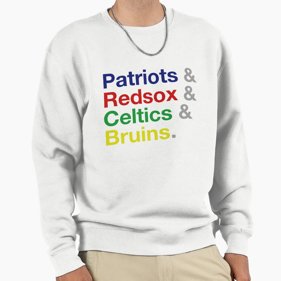 Boston Sports Sweatshirt - Aesthetic Graphic Unisex - T-Shirt, Sweatshirt, Hoodie