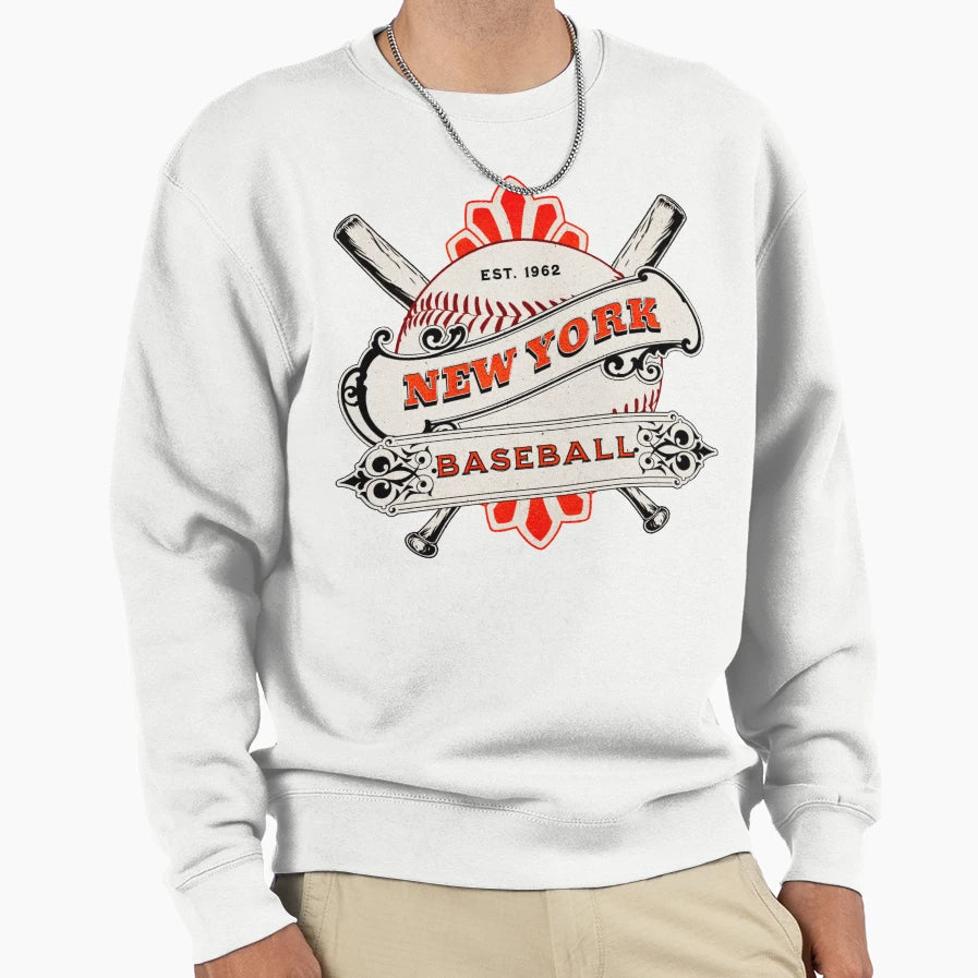 New York Baseball Sweatshirt - Unique Graphic Unisex - T-Shirt, Sweatshirt, Hoodie