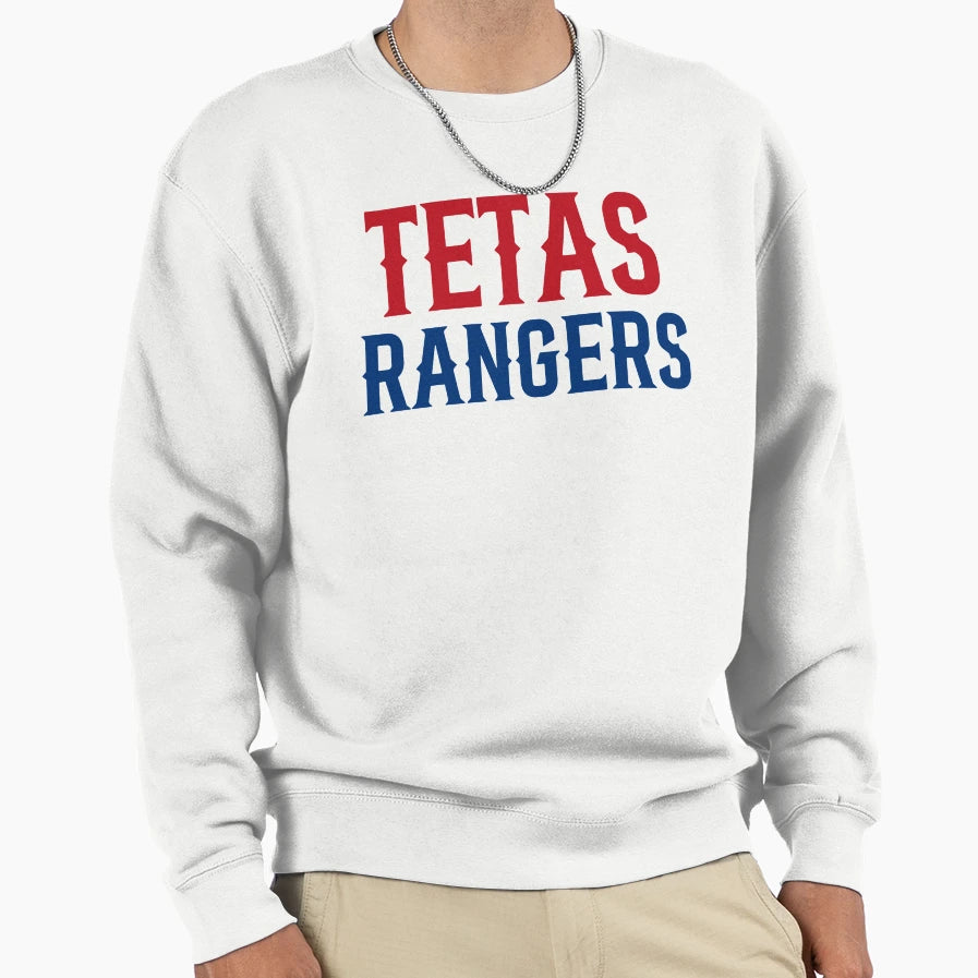 Tetas Rangers Red Blue Sweatshirt - Novelty Apparel Unisex - T-Shirt, Sweatshirt, Hoodie