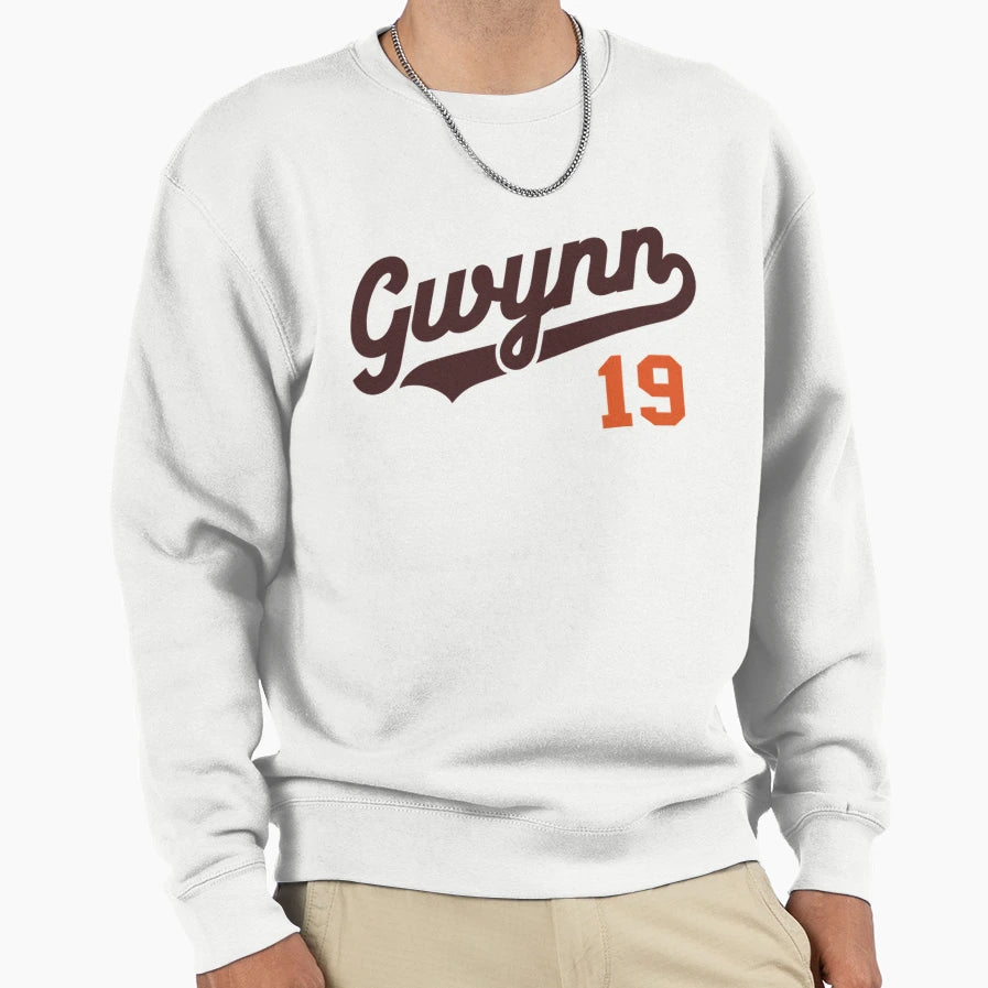 Gwynn 19 San Diego Baseball Sweatshirt - Casual Everyday Wear Unisex - T-Shirt, Sweatshirt, Hoodie