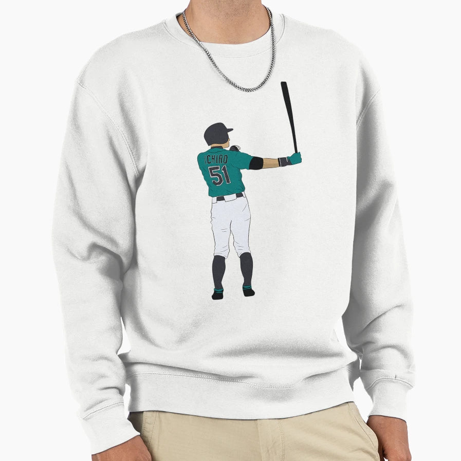 Ichiro Suzuki Sweatshirt - Aesthetic Graphic Unisex - T-Shirt, Sweatshirt, Hoodie