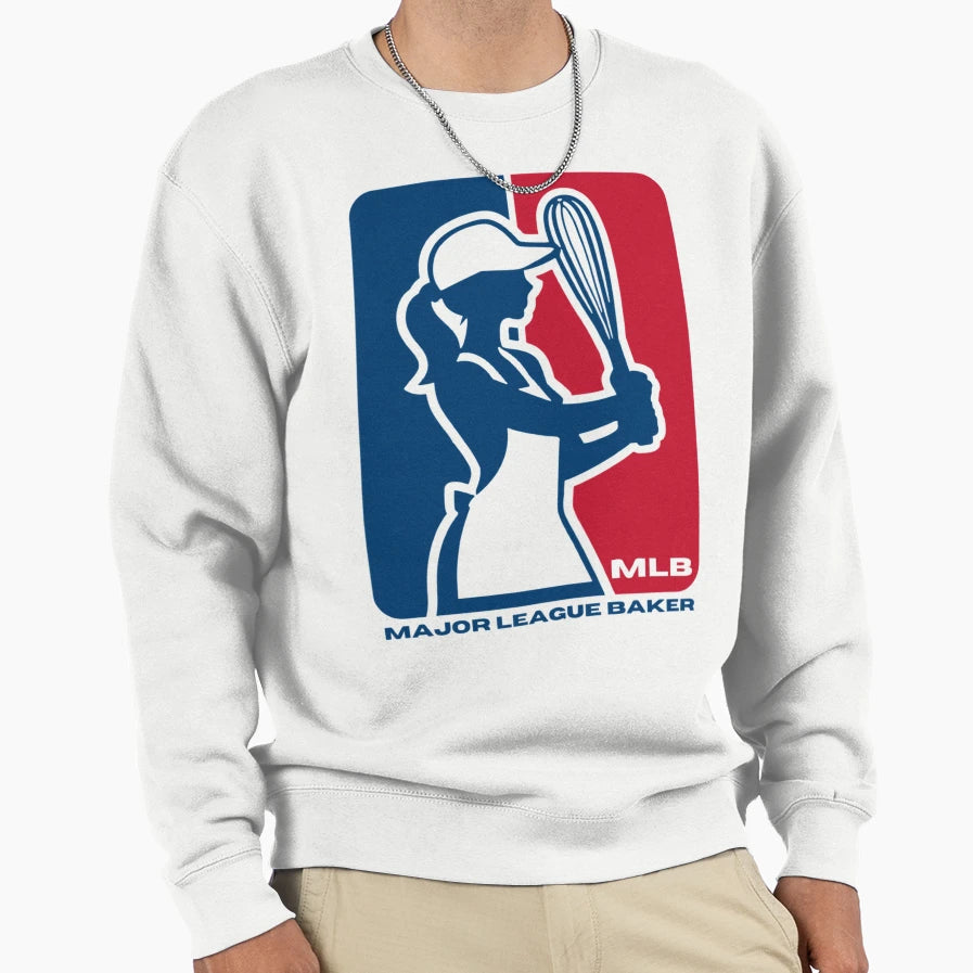 Major League Baker Mlb Logo Baking Sweatshirt - Unique Graphic for Adults - T-Shirt, Sweatshirt, Hoodie