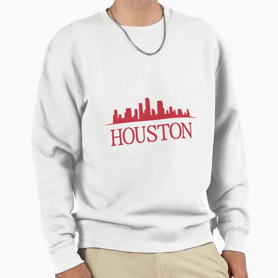 Houston Skyline Sweatshirt - Trendy Graphic Unisex - T-Shirt, Sweatshirt, Hoodie