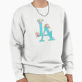 Light Blue Los Angeles La Sweatshirt - Minimalist Print Men Women - T-Shirt, Sweatshirt, Hoodie