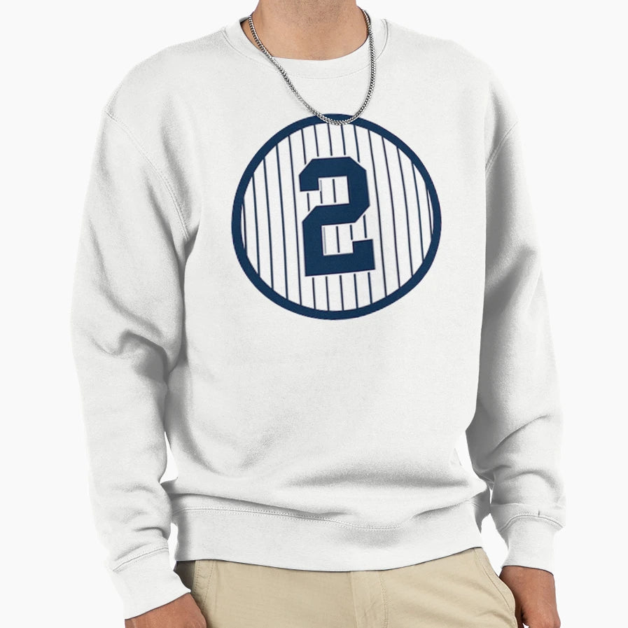 Derek Jeter Number 2 Sweatshirt - Aesthetic Graphic Men Women - T-Shirt, Sweatshirt, Hoodie