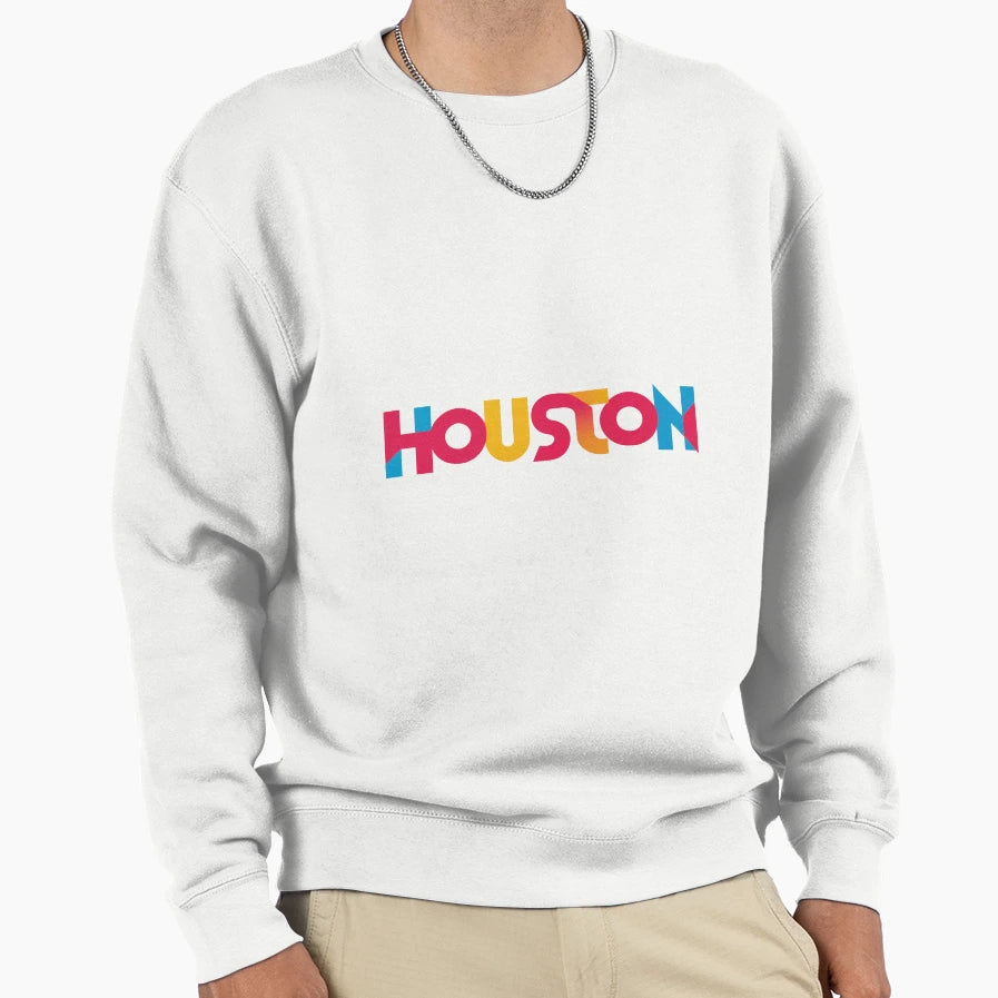 Stunning Featuring Word Houston Bold Sweatshirt - Graphic Print Unisex - T-Shirt, Sweatshirt, Hoodie