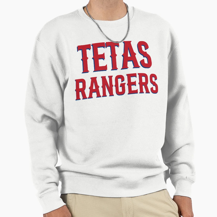 Tetas Rangers Sweatshirt - Minimalist Print for Adults - T-Shirt, Sweatshirt, Hoodie