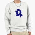Glossy Dark Blue Liquid Letter Q Sweatshirt - Minimalist Print Unisex - T-Shirt, Sweatshirt, Hoodie