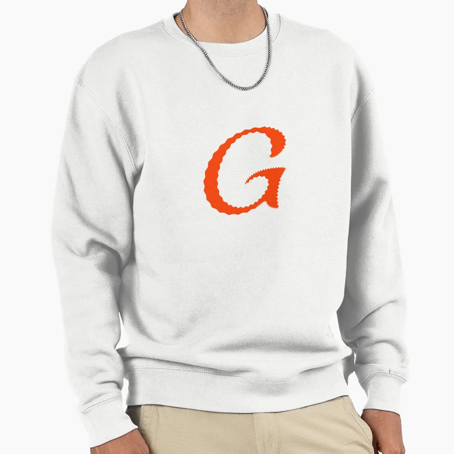 Electric Orange Letter G Spiky Sweatshirt - Fun Novelty Design Unisex - T-Shirt, Sweatshirt, Hoodie
