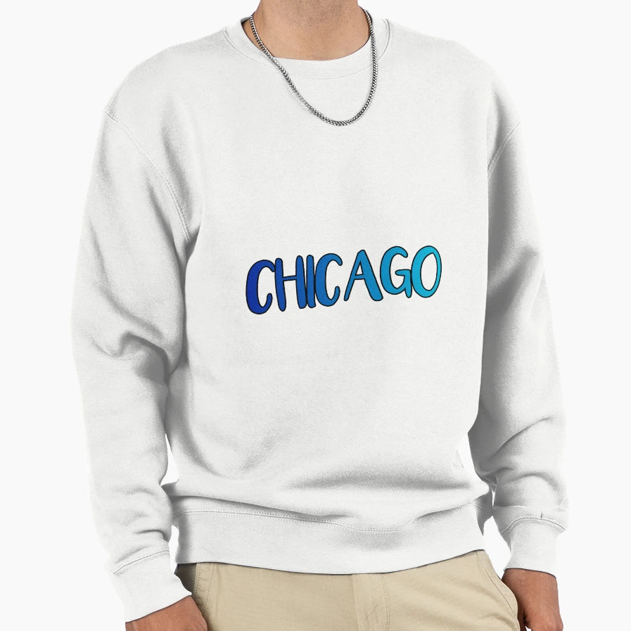 Chicago Illinois Sweatshirt - Graphic Print for Adults - T-Shirt, Sweatshirt, Hoodie