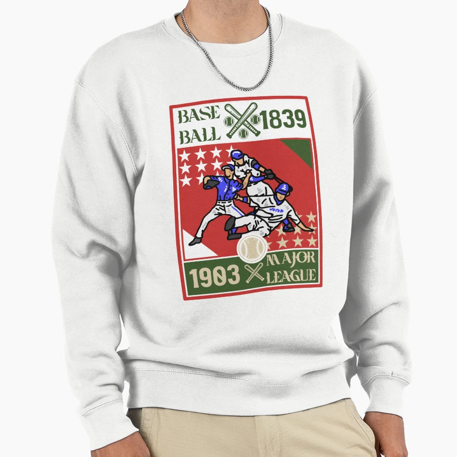 Baseball Sweatshirt - Streetwear Style for Adults - T-Shirt, Sweatshirt, Hoodie