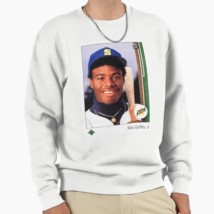 1989 Upper Deck Ken Griffey Jr Rookie Sweatshirt - Graphic Print Unisex - T-Shirt, Sweatshirt, Hoodie