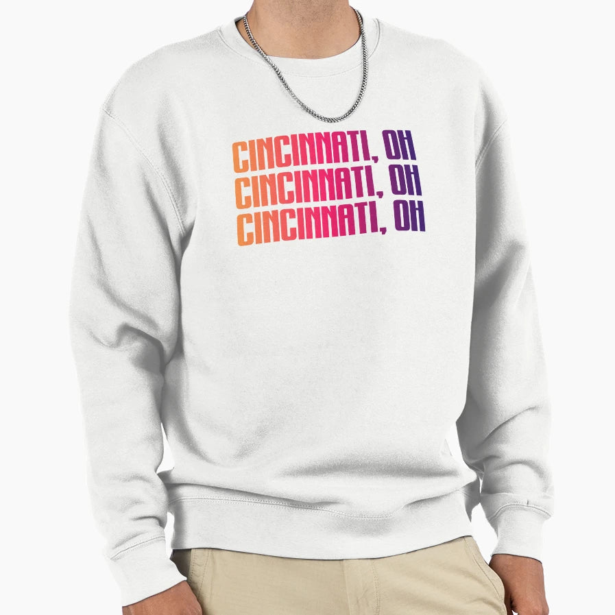 Cincinnati Sweatshirt - Novelty Apparel for Adults - T-Shirt, Sweatshirt, Hoodie